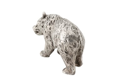 Lot 55 - An early 20th century German 800 standard silver model of a bear