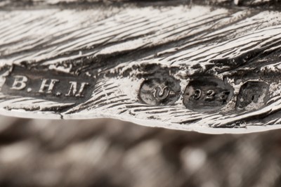 Lot 59 - A large pair of early 20th century German silver table ornaments, Hanau by Neresheimer, import marks by Berthold Muller