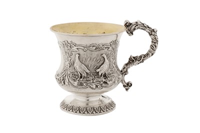 Lot 356 - A William IV sterling silver christening mug, London 1830 by Joseph Angell I