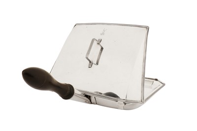 Lot 402 - A George III sterling silver toasted cheese dish, London 1794 by Peter and Anne Bateman