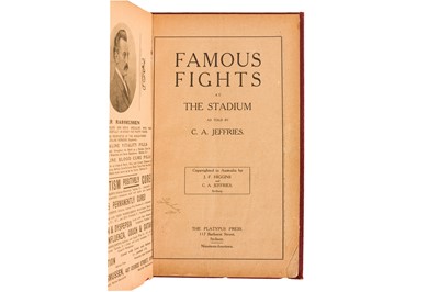 Lot 44 - Jefferies. Famous Fights at the Stadium, 1914