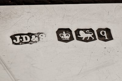 Lot 69 - A George V sterling silver hip or spirit flask, Sheffield 1933 by James Dixon and Sons