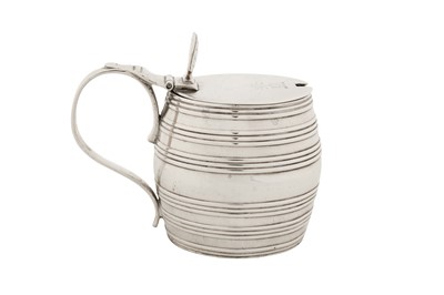 Lot 383 - A George III sterling silver mustard pot, London 1780 by Thomas Daniell