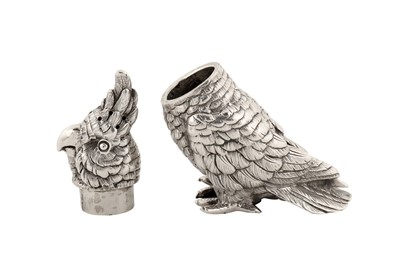 Lot 39 - A Victorian sterling silver novelty pepper pot, London 1900 by William Hornby