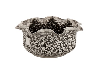 Lot 260 - An early 20th century Anglo- Indian unmarked silver bowl, Lucknow circa 1910