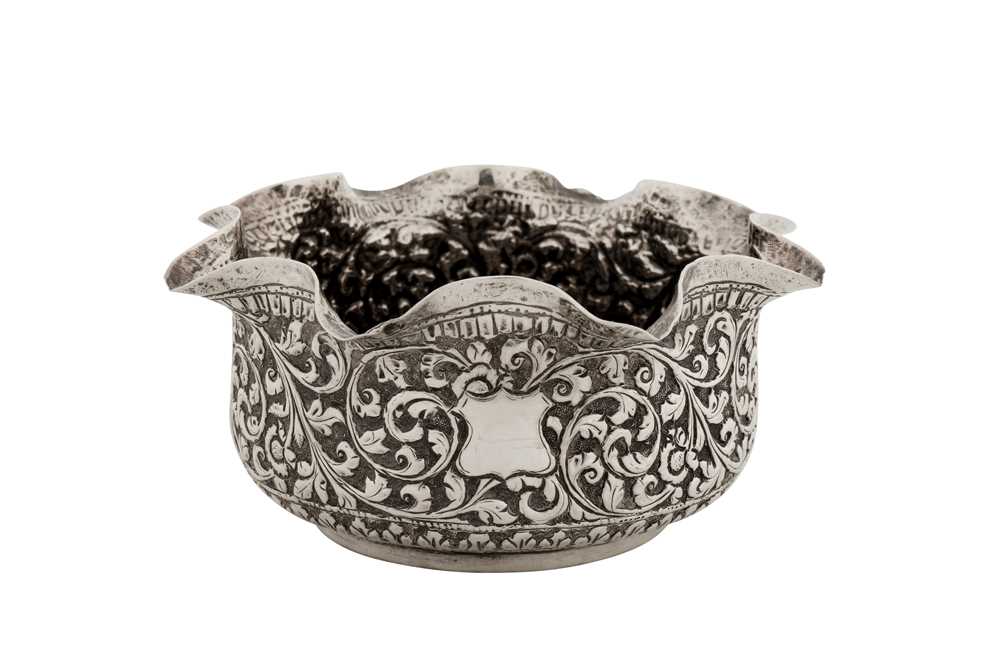 Lot 260 - An early 20th century Anglo- Indian unmarked silver bowl, Lucknow circa 1910