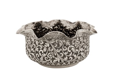 Lot 260 - An early 20th century Anglo- Indian unmarked silver bowl, Lucknow circa 1910