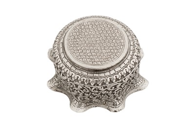 Lot 260 - An early 20th century Anglo- Indian unmarked silver bowl, Lucknow circa 1910