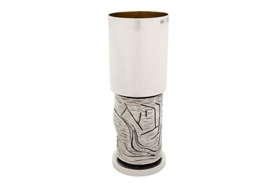 Lot 272 - Judaica – A heavy Elizabeth II sterling silver Elijah cup, London 1980 by George Weil