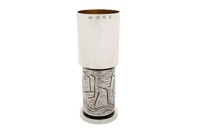 Lot 272 - Judaica – A heavy Elizabeth II sterling silver Elijah cup, London 1980 by George Weil