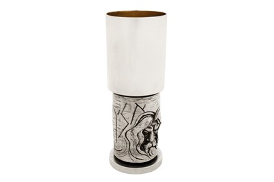 Lot 272 - Judaica – A heavy Elizabeth II sterling silver Elijah cup, London 1980 by George Weil