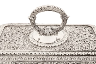 Lot 143 - A rare early 20th century Anglo – Indian silver entrée dish, Cutch, Bhuj circa 1910 by Mawji Raghavji