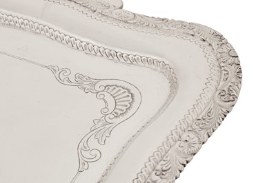 Lot 90 - An early 20th century Indian unmarked silver twin handled tray, possibly Calcutta or Madras