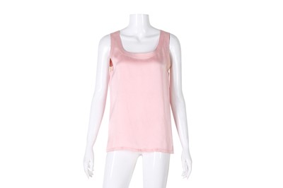 Lot 30 - Chanel Pink Silk Sleeveless Top - Size 40