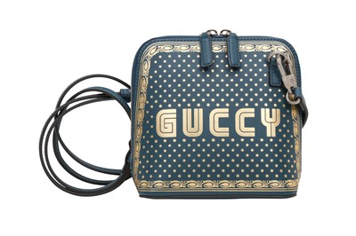 Lot 186 - Gucci Teal Sega Guccy Mini Dome Bag