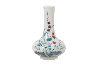 Lot 113 - A SMALL CHINESE DOUCAI 'THREE FRIENDS OF WINTER' VASE