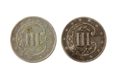 Lot 347 - USA, 1851-O & 1861 3 CENTS (2X COINS).