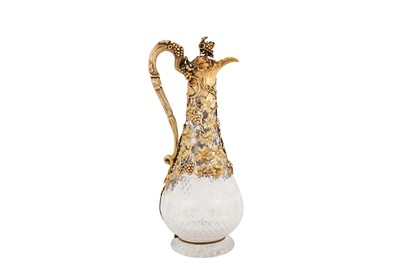 Lot 348 - A Victorian sterling siler gilt mounted claret jug, London 1845 by Charles Reily and George Storer