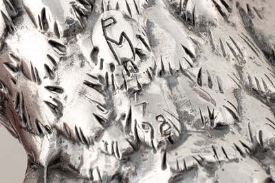 Lot 61 - A pair of contemporary Zimbabwean sterling silver models of knob-billed ducks, Harare 1998/ 1999 by Patrick Mavros