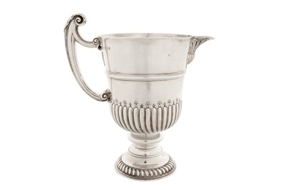 Lot 311 - A George V sterling silver replica ewer, London 1931 by Comyns