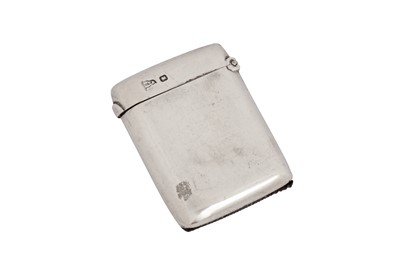 Lot 29 - A Victorian sterling silver novelty vesta case, Sheffield 1895 by Walker and Hall
