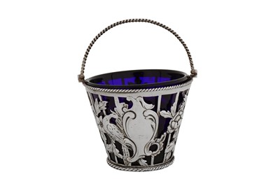 Lot 381 - A George III sterling silver cream pail, London circa 1770, maker’s mark obliterated