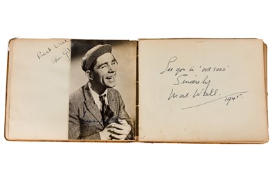 Lot 80 - Autograph Album.- Incl. Stan Laurel & Oliver Hardy