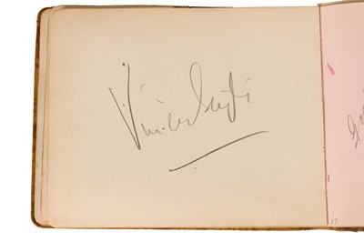 Lot 80 - Autograph Album.- Incl. Stan Laurel & Oliver Hardy