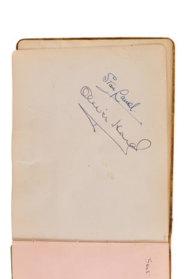 Lot 80 - Autograph Album.- Incl. Stan Laurel & Oliver Hardy