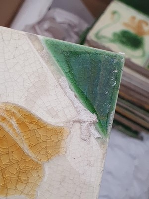 Lot 220 - A COLLECTION OF EARLY 20TH CENTURY ART NOUVEAU TILES