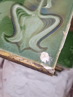 Lot 220 - A COLLECTION OF EARLY 20TH CENTURY ART NOUVEAU TILES