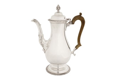 Lot 285 - An Elizabeth II sterling silver coffee pot, London 1971 by Nayler Brothers