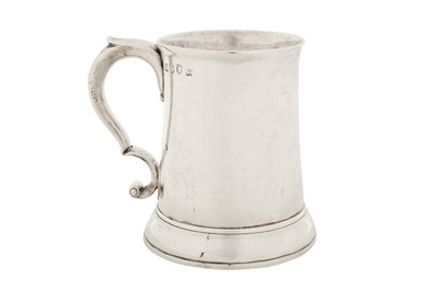 Lot 416 - A George II sterling silver mug, London 1752 by Fuller White