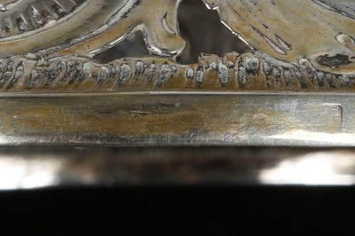 Lot 330 - A rare antique Irish Sterling Silver dish ring...