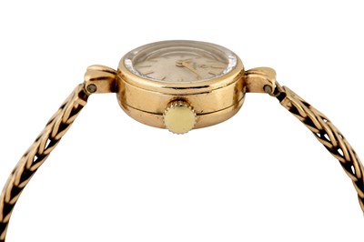 Lot 485 - OMEGA SAPHETTE COCKTAIL WATCH - 9K GOLD