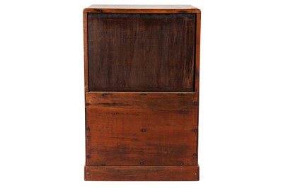 Lot 296 - A SMALL CHINESE WOOD TABLETOP CABINET