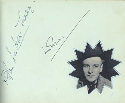 Lot 89 - Autograph Album.- Vintage Actors & Entertainers