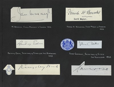 Lot 86 - Autograph Album.- Royalty & Politics