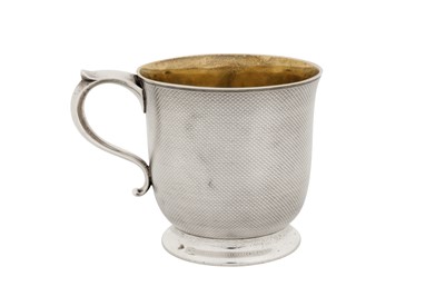 Lot 334 - A Victorian sterling silver mug, London 1864 by messrs Barnard