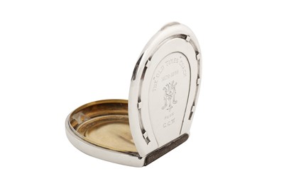 Lot 15 - A Victorian sterling silver novelty snuff box, London 1898 by Sampson Mordan and Co