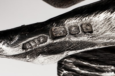 Lot 52 - An Elizabeth II sterling silver model of a jockey on horseback, London 1985 by B S E Products