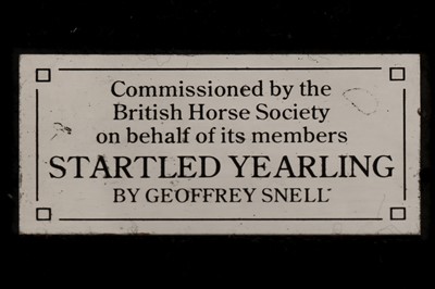 Lot 53 - An Elizabeth II sterling silver model of a horse, Sheffield 1977 by Franklin Mint