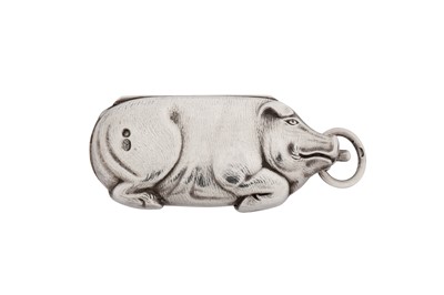 Lot 33 - An early 20th century German sterling silver sovereign case, import marks for London 1905 by Robert Friederich