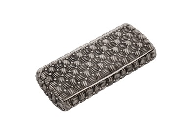 Lot 8 - A George III sterling silver snuff box, London 1802 by William Parker