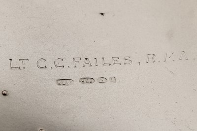 Lot 24 - An early 20th century German sterling silver and enamel cigarette case, import marks for Birmingham 1908 by Steinhart and Co