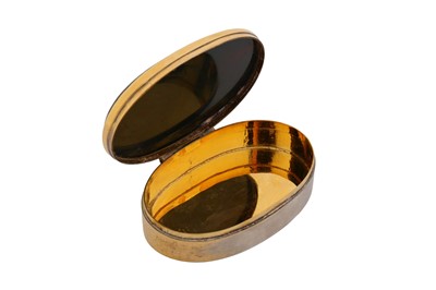 Lot 2 - An Edwardian Scottish sterling silver gilt and bloodstone snuff box, Edinburgh 1902 by Robert Sawers (probably)