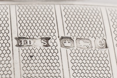 Lot 70 - A George V sterling silver spirit or hip flask, Sheffield 1922 by James Dixon and Sons Ltd