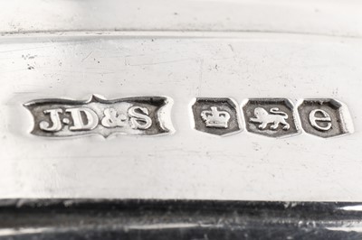 Lot 70 - A George V sterling silver spirit or hip flask, Sheffield 1922 by James Dixon and Sons Ltd