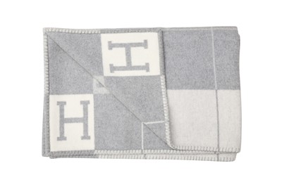 Lot 64 - Hermes Grey Avalon Blanket Throw