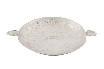 Lot 425 - A Charles I sterling silver sweatmeat dish or saucer, London 1640 by IM in an oval (untraced)